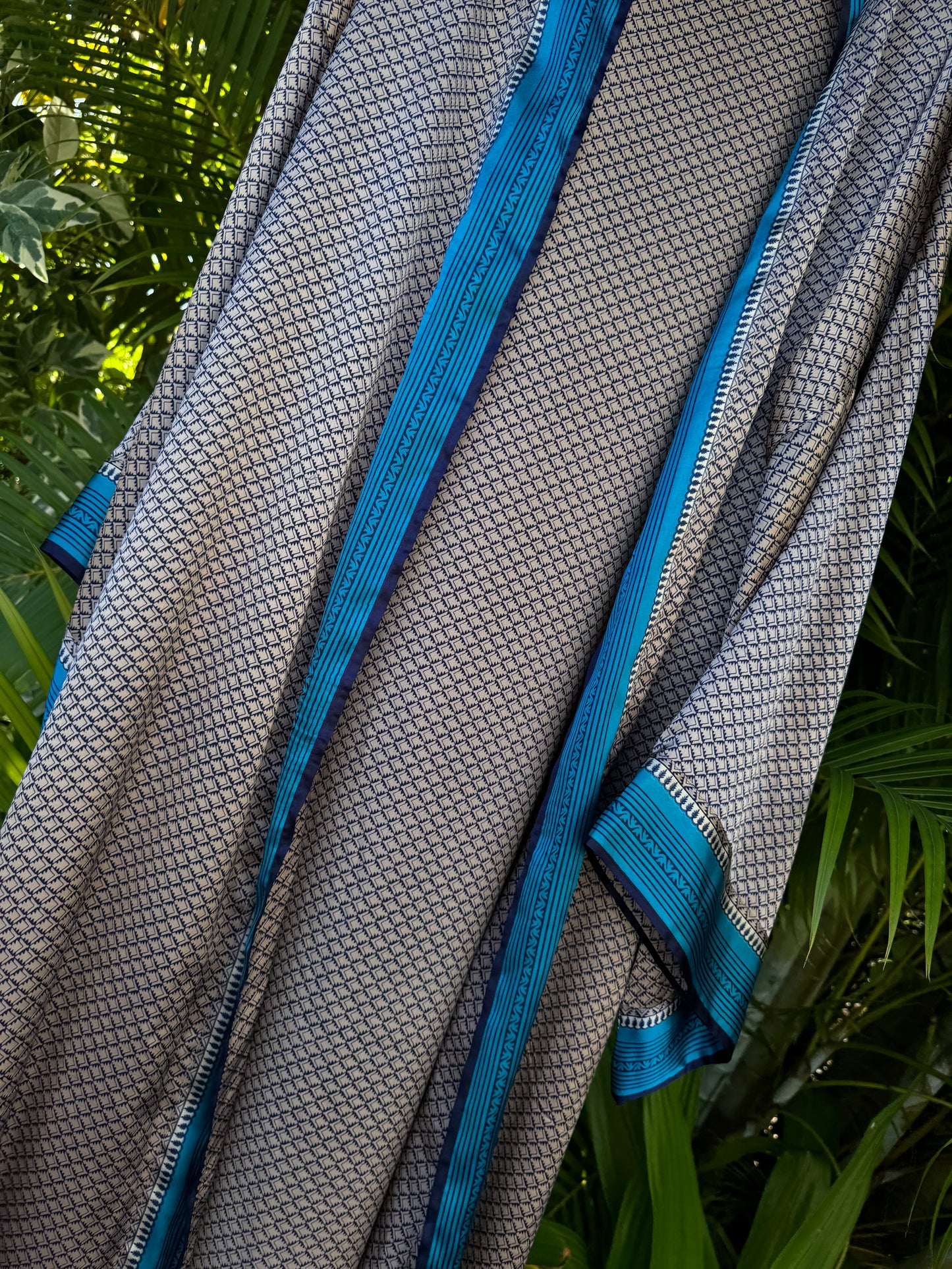 Kimono BEIGE (blue details)
