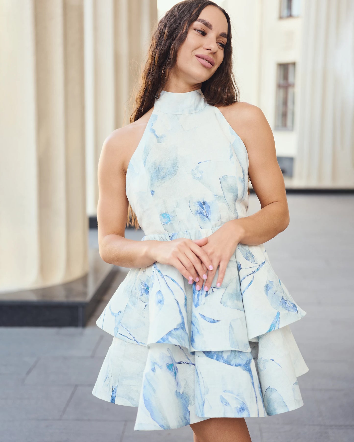 FLOWER DRESS (bow tie)